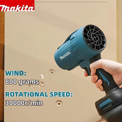 Makita 30000RPM Brushless High Power Turbo Fan Blowers Electric Handheld Jet Fan Snow Leaf Dust Blowing Tool for 18V Battery