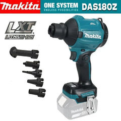 Makita DAS180 18V LXT Brushless Cordless Air Blower Nozzles - Clean Dust/Leaves/Cars/Electronics & Workshop (Tool Only)