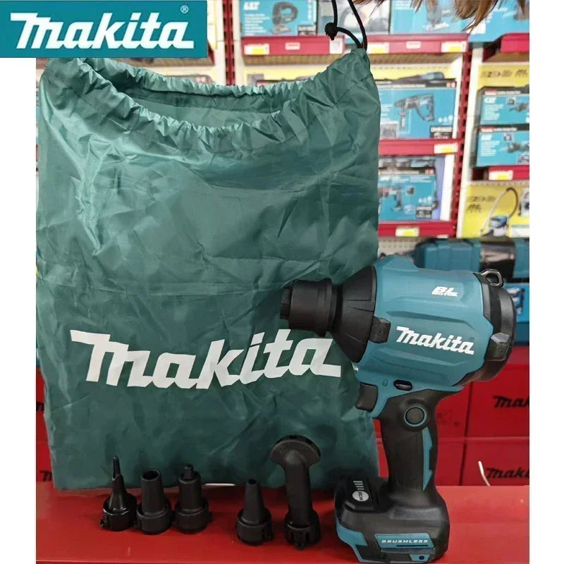 Makita DAS180 18V LXT Brushless Cordless Air Blower Nozzles - Clean Dust/Leaves/Cars/Electronics & Workshop (Tool Only)