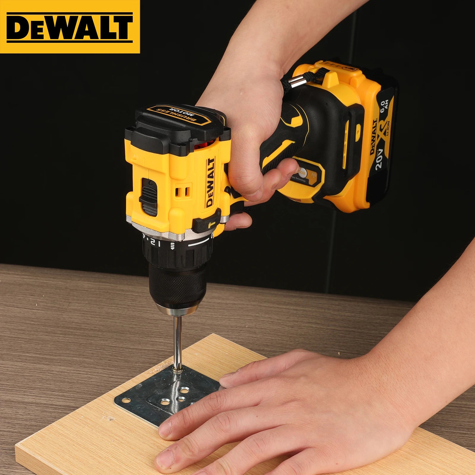 DEWALT DCD805 20V Power Tools Brushless Impact Drill Cordless Electric Screwdriver Multi-Function Hand Drill