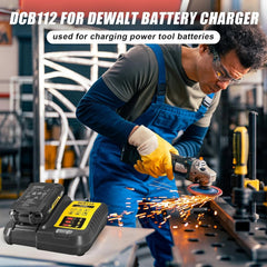 DCB112 Lithium Battery Charger For Dewalt 10.8V 14.4V 18V 20V DCB206 DCB205 DCB204 DCB203 DCB120,DCB107 DCB115