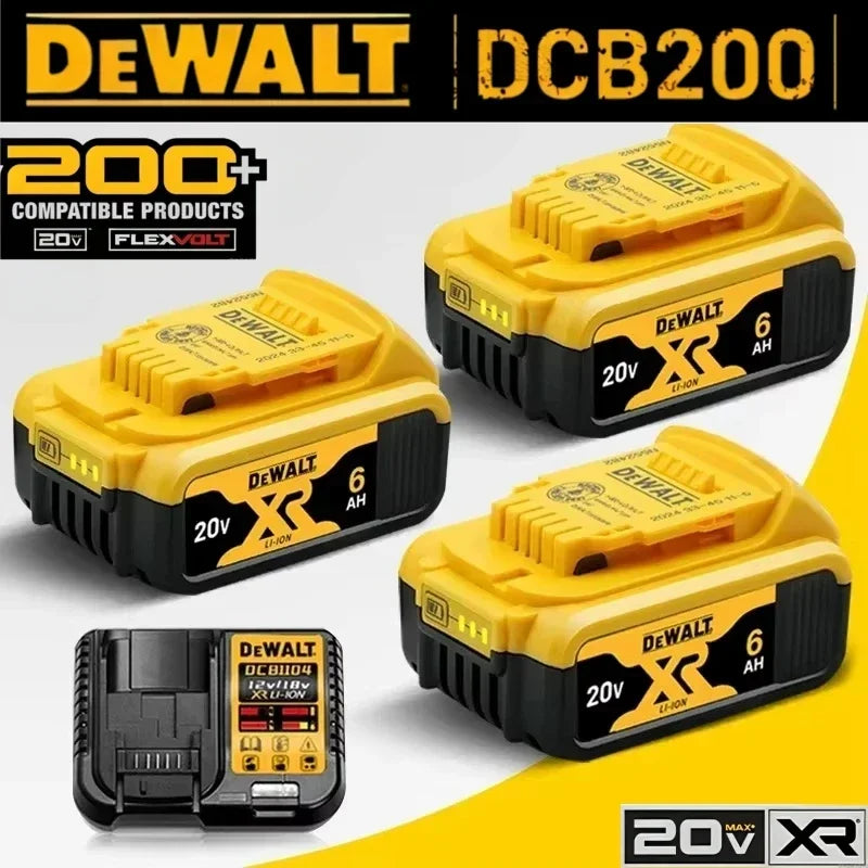 Original DEWALT battery 20V 2AH/5AH/6Ah & 60V-9AH rechargeable lithium-ion battery，DCB205 DCB201 DCB203 Power Tool battery. DEWALT 20V battery