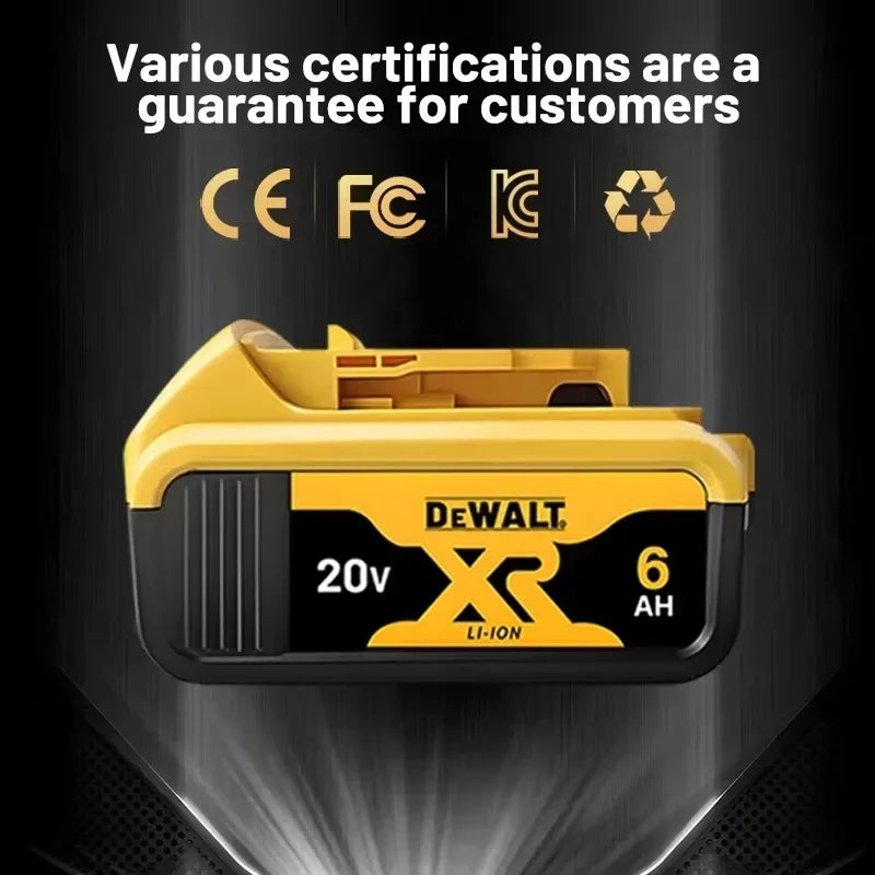 Original DEWALT battery 20V 2AH/5AH/6Ah & 60V-9AH rechargeable lithium-ion battery，DCB205 DCB201 DCB203 Power Tool battery. DEWALT 20V battery