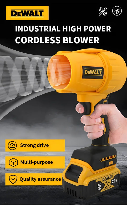 Dewalt 18V Brushless Electric Blower 30000RPM Violent Fan Blowing Car Dust Turbofan Charging Handheld Blower Tool carpenter tool
