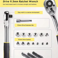 108 Pcs/set Acmount Tool Kit Home Tool Kit DIY Household Tool Sets for Home Repair and Maintenance