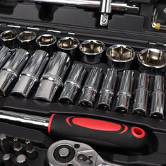 216Pcs Socket Wrench Set Ratchet Wrench Tool Kits Mechanical and Automotive Repair Combination Socket Ratchet Wrench Set