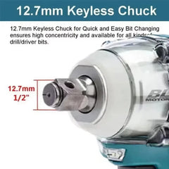Makita DTW300 18V Tool Set Brushless Power Large Cordless Wrench 330Nm Torque Wind Cannon Remove Tire Lithium Auto Repair