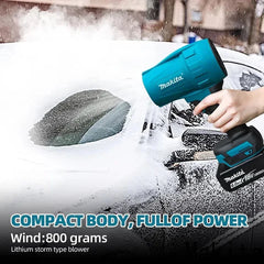 Makita 30000RPM Brushless High Power Turbo Fan Blowers Electric Handheld Jet Fan Snow Leaf Dust Blowing Tool for 18V Battery