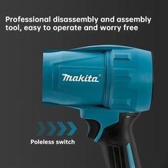 Makita 30000RPM Brushless High Power Turbo Fan Blowers Electric Handheld Jet Fan Snow Leaf Dust Blowing Tool for 18V Battery