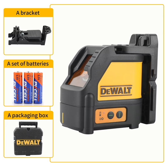DEWALT Laser Level 2-Line Cross Line Green Light Automatic Leveling High Precision Horizontal Vertical Laser Level DW088CG